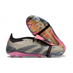 Adidas Predator Accuracy Firm Ground Boots Unisex Grey Pink Football Shoes
