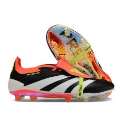 Adidas Predator Accuracy Firm Ground Boots Unisex Orange Black Football Shoes