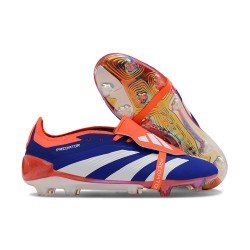 Adidas Predator Accuracy Firm Ground Boots Unisex Orange Blue Football Shoes