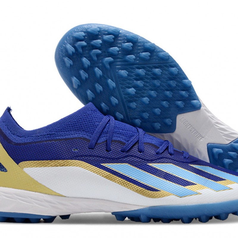 Adidas X Speedportal.1 Turf Unisex Blue White Football Shoes